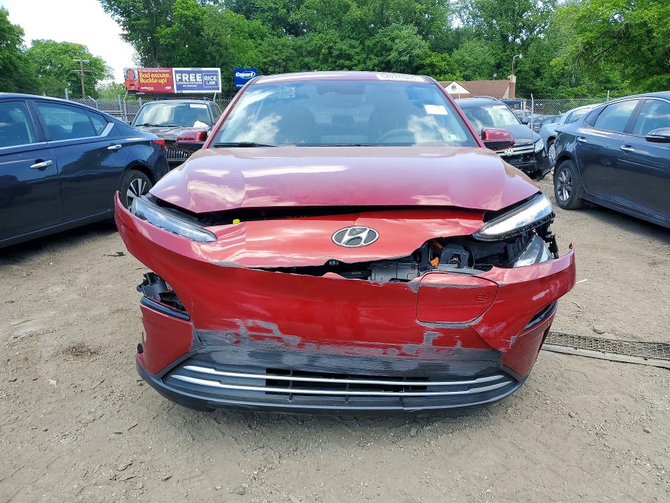 2023 Hyundai Kona VIN KM8K23AG6PU191700 COPART salvage auction — FRONT END, Fl - Certificate Of Destruction, sold $5,300 on 2026-07-02 (photo 5)