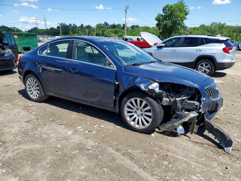 2011 Buick Regal VIN W04GP5EC9B1025299 COPART salvage auction — FRONT END, Md - Cert Of Salvage > 75% Damage, sold $400 on 2026-07-02 (photo 4)