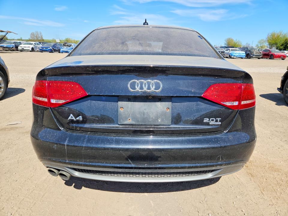 2012 Audi A4 VIN WAUFFCFL5CA113787 COPART salvage auction — REAR END, On - Permit Salvage, sold $575 on 2026-07-07 (photo 6)