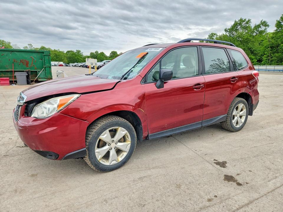 2015 Subaru Forester VIN JF2SJABC5FH580053 COPART salvage auction — FRONT END, Pa - Cert Of Salv-R=Reconstructed, sold $650 on 2026-07-09 (photo 1)