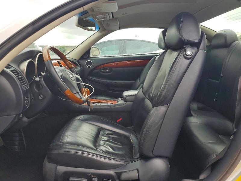 2002 Lexus Sc VIN JTHFN48Y120029795 COPART salvage auction — FRONT END, Ca - Salvage Certificate, sold $1,200 on 2026-07-07 (photo 7)