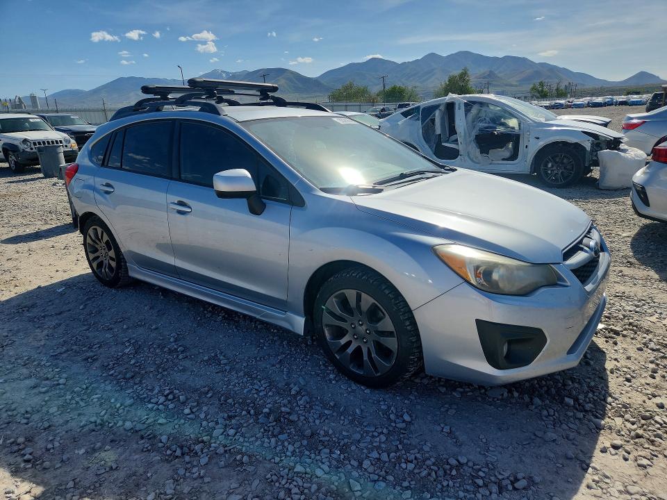 2012 Subaru Impreza VIN JF1GPAL60CG221468 COPART salvage auction — REAR END, Ut - Salvage Certificate, sold $600 on 2026-07-10 (photo 4)