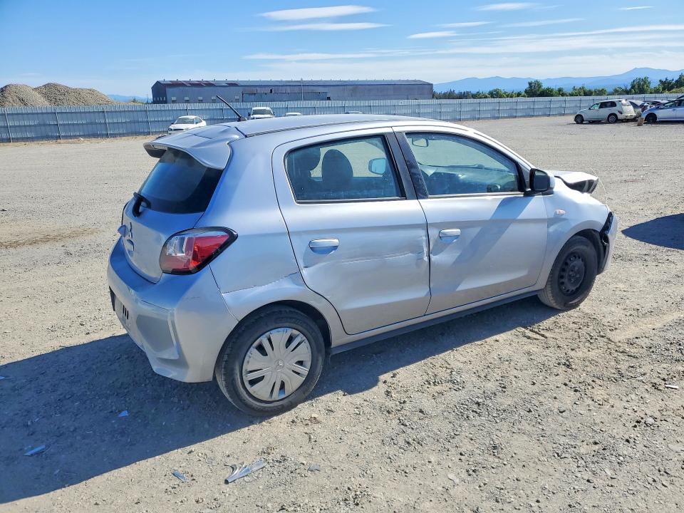 2021 Mitsubishi Mirage VIN ML32AUHJ3MH003012 COPART salvage auction — FRONT END, Ca - Salvage Certificate, sold $1,800 on 2026-07-10 (photo 3)