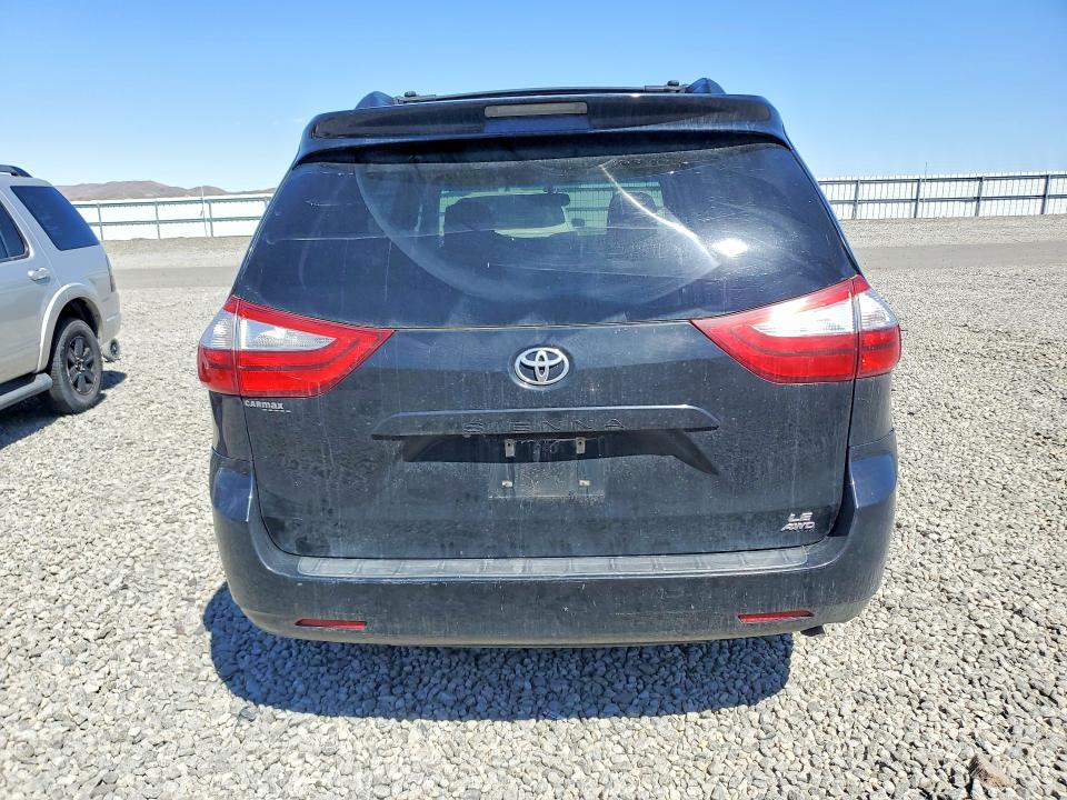2017 Toyota Sienna VIN 5TDJZ3DC0HS151817 COPART salvage auction — FRONT END, Nv - Salvage Title, sold $3,050 on 2026-07-16 (photo 6)