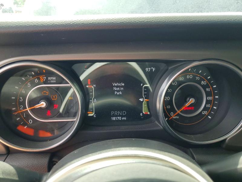 2022 Jeep Wrangler unlimited VIN 1C4HJXDG6NW165068 COPART salvage auction — SIDE, FL - CERTIFICATE OF TITLE, sold $7,100 on 2026-07-21 (photo 9)