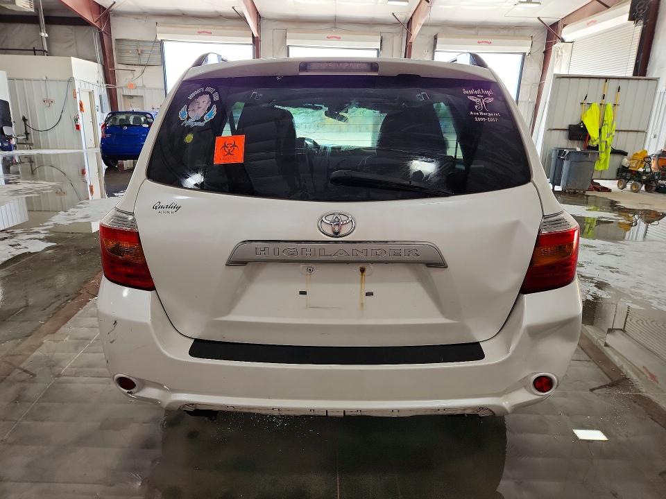 2010 Toyota Highlander VIN 5TDZK3EH0AS016957 COPART salvage auction — SIDE, IL - SALVAGE CERTIFICATE, sold $750 on 2026-07-06 (photo 6)