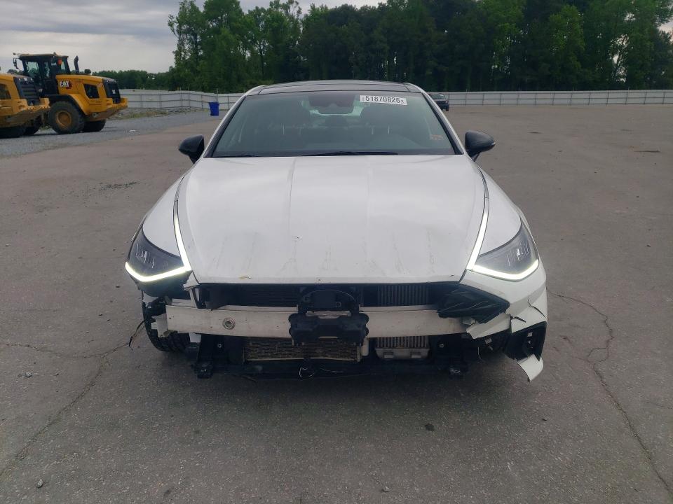 2023 Hyundai Sonata VIN KMHL14JC8PA278672 COPART salvage auction — FRONT END, Nc - Salvage Certificate Of Title, sold $9,600 on 2026-07-02 (photo 5)