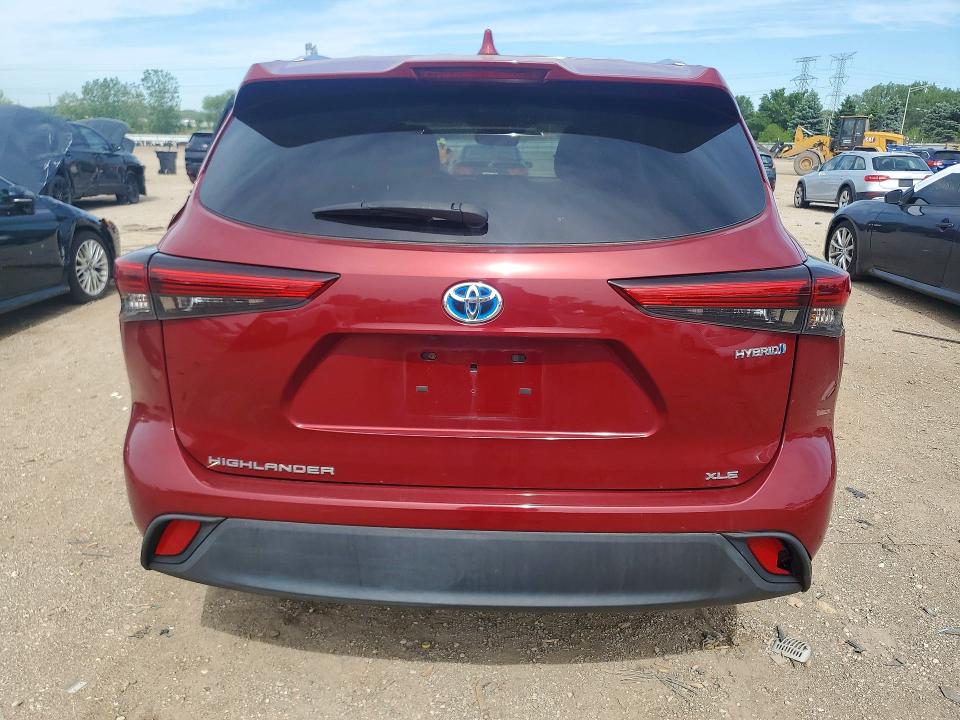 2020 Toyota Highlander VIN 5TDHBRCH7LS507773 COPART salvage auction — SIDE, Il - Salvage Certificate, sold $11,700 on 2026-07-28 (photo 6)