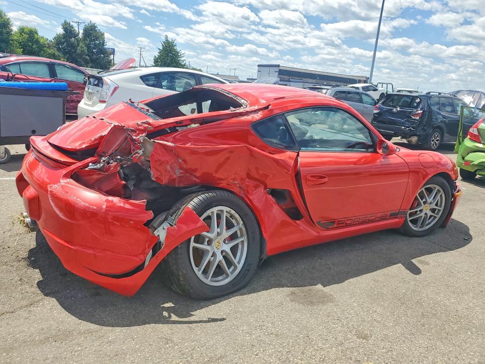 2007 Porsche Cayman VIN WP0AA29827U760424 COPART salvage auction — REAR END, Oh - Cert Of Title-Salvage, sold $1,700 on 2026-07-08 (photo 3)