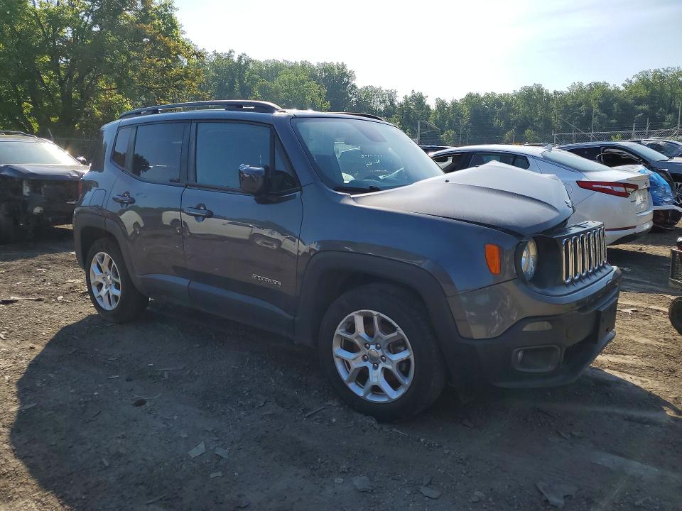 2018 Jeep Renegade VIN ZACCJABB7JPJ48685 COPART salvage auction — FRONT END, Md - Cert Of Salvage > 75% Damage, sold $475 on 2026-07-14 (photo 4)