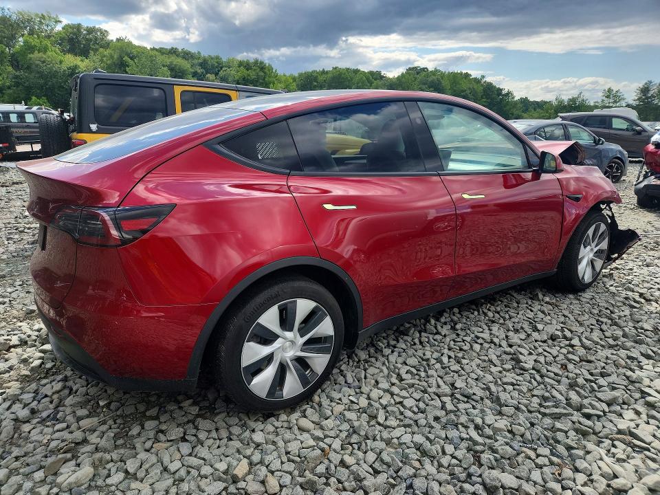 2024 Tesla Model y VIN 7SAYGDEDXRF046387 COPART salvage auction — FRONT END, Nj - Cert Of Title-Salvage, sold $8,400 on 2026-07-13 (photo 3)