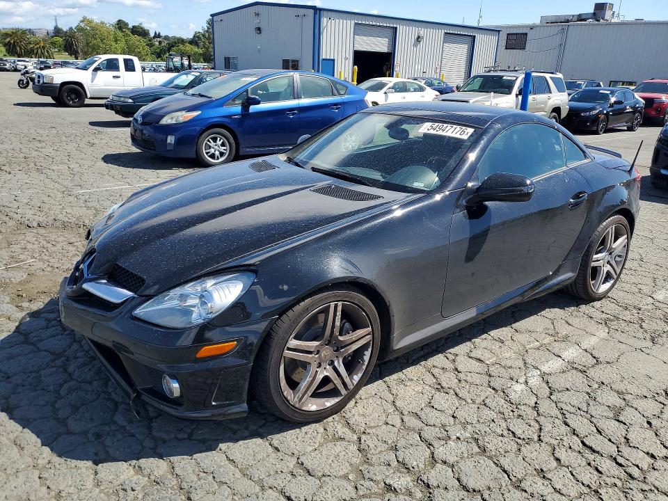 2011 Mercedes-benz Slk-klasse VIN WDBWK5JA4BF235508 COPART salvage auction — FRONT END, Ca - Salvage Certificate, sold $3,700 on 2026-07-06 (photo 1)