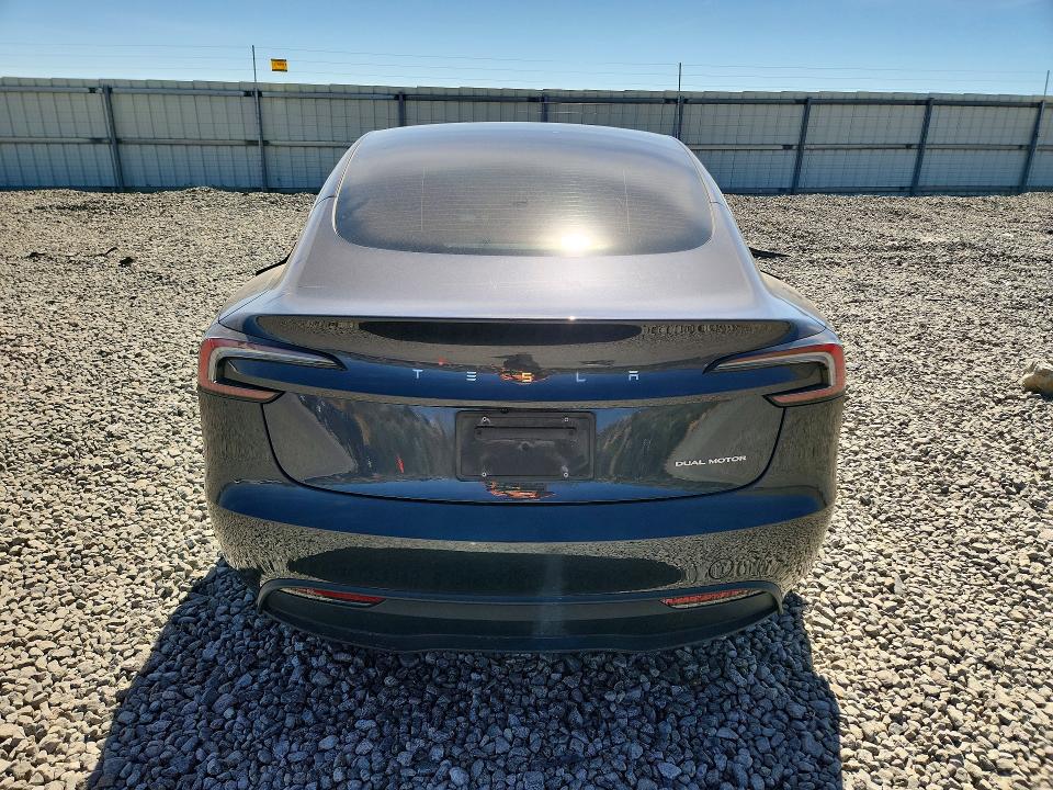 2024 Tesla Model 3 VIN 5YJ3E1EB1RF829740 COPART salvage auction — SIDE, Nv - Salvage Title, sold $13,500 on 2026-07-09 (photo 6)