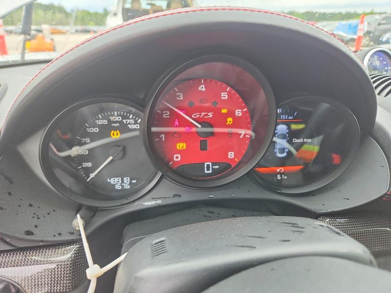 2018 Porsche Cayman VIN WP0AB2A8XJS278568 COPART salvage auction — FRONT END, Sc - Cert Of Title-Salvage, sold $20,100 on 2026-08-17 (photo 9)
