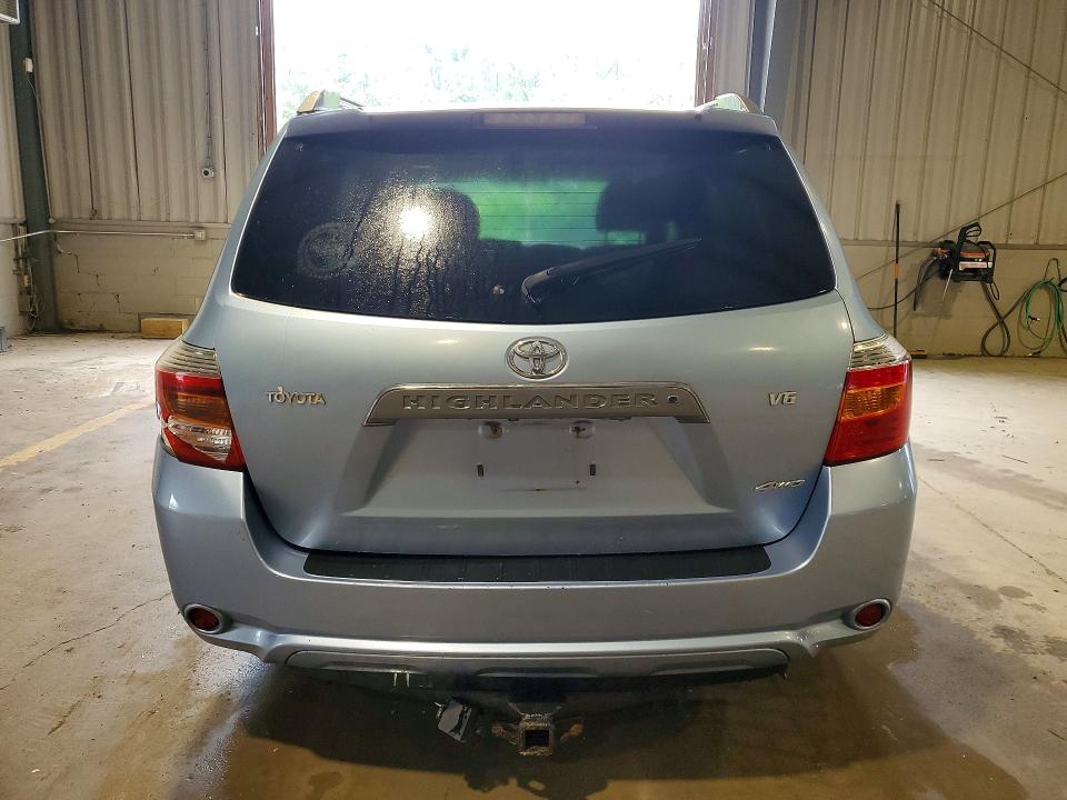 2008 Toyota Highlander VIN JTEES43A582004472 COPART salvage auction — REAR END, Pa - Certificate Of Salvage, sold $750 on 2026-07-08 (photo 6)
