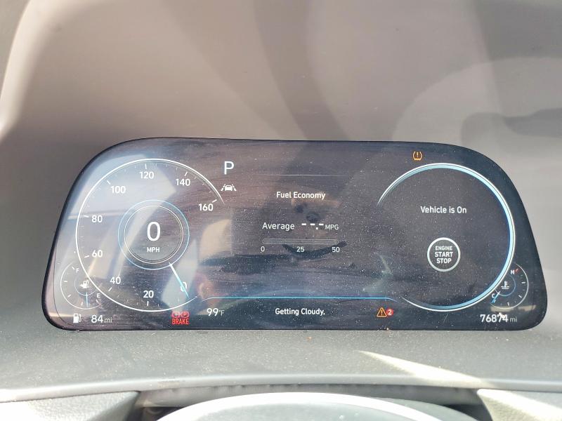 2022 Hyundai VIN 5NPEH4J21NH138517 COPART salvage auction — FRONT END, Salvage Title, sold $4,300 on 2026-07-27 (photo 9)