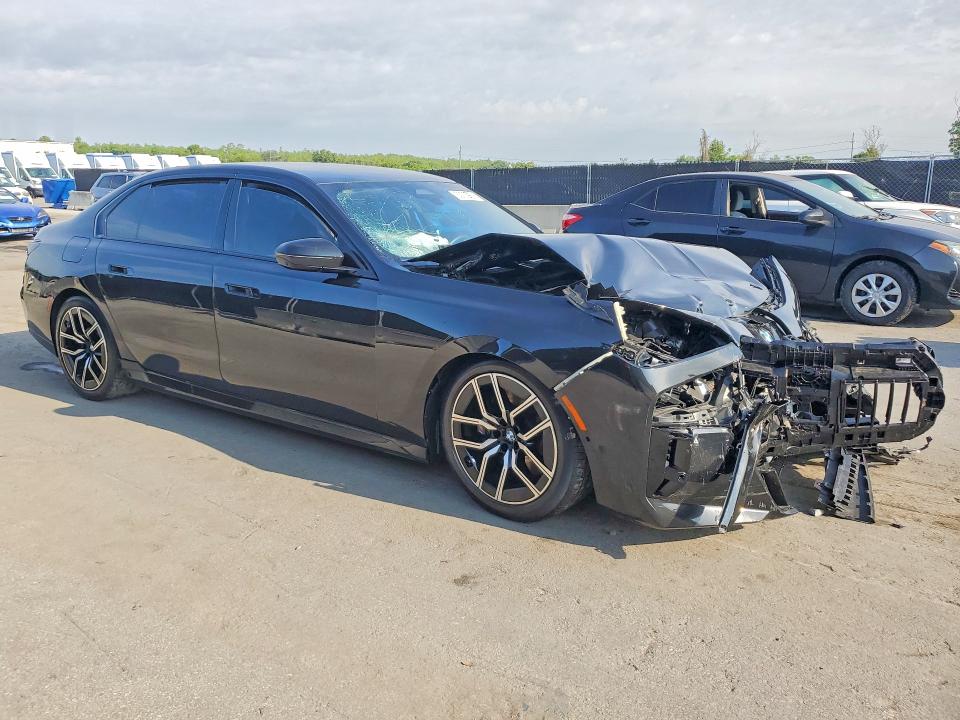 2023 BMW 7er VIN WBA23EH08PCM14277 COPART salvage auction — FRONT END, Fl - Certificate Of Destruction, sold $2,150 on 2026-07-28 (photo 4)