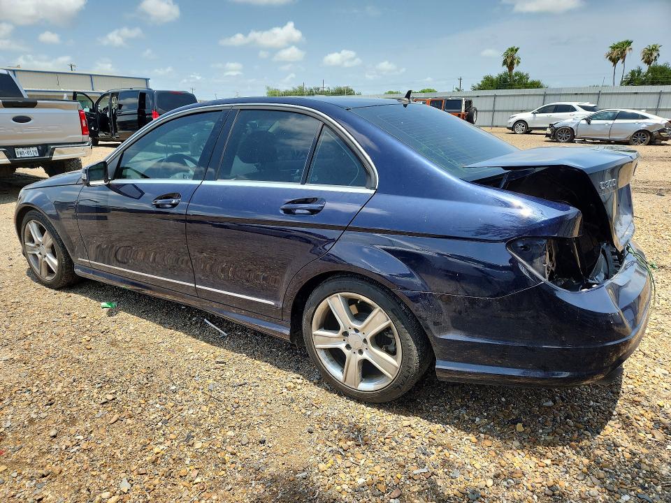 2011 Mercedes-benz C class VIN WDDGF5EB5BR173022 COPART salvage auction — REAR END, Tx - Salvage Vehicle Title, sold $1,300 on 2026-07-08 (photo 2)