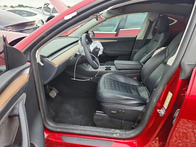2024 Tesla Model y VIN 7SAYGDED2RF091467 COPART salvage auction — FRONT END, TX - SALVAGE VEHICLE TITLE, sold $6,900 on 2026-07-09 (photo 7)