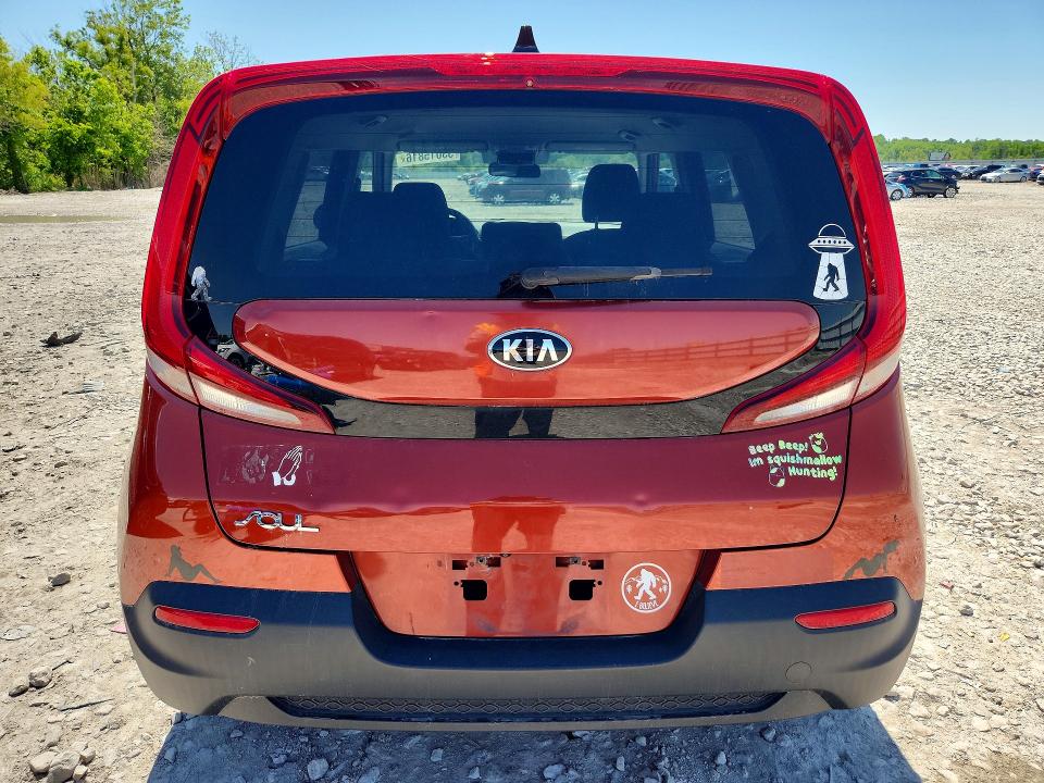 2021 Kia Soul VIN KNDJ23AU4M7741377 COPART salvage auction — HAIL, Mo - Salvage Certificate Of Title, sold $2,100 on 2026-07-27 (photo 6)