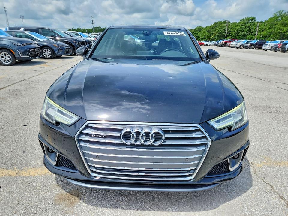 2019 Audi A4 VIN WAUENAF47KA009750 COPART salvage auction — HAIL, Mo - Salvage Certificate Of Title, sold $8,800 on 2026-07-08 (photo 5)