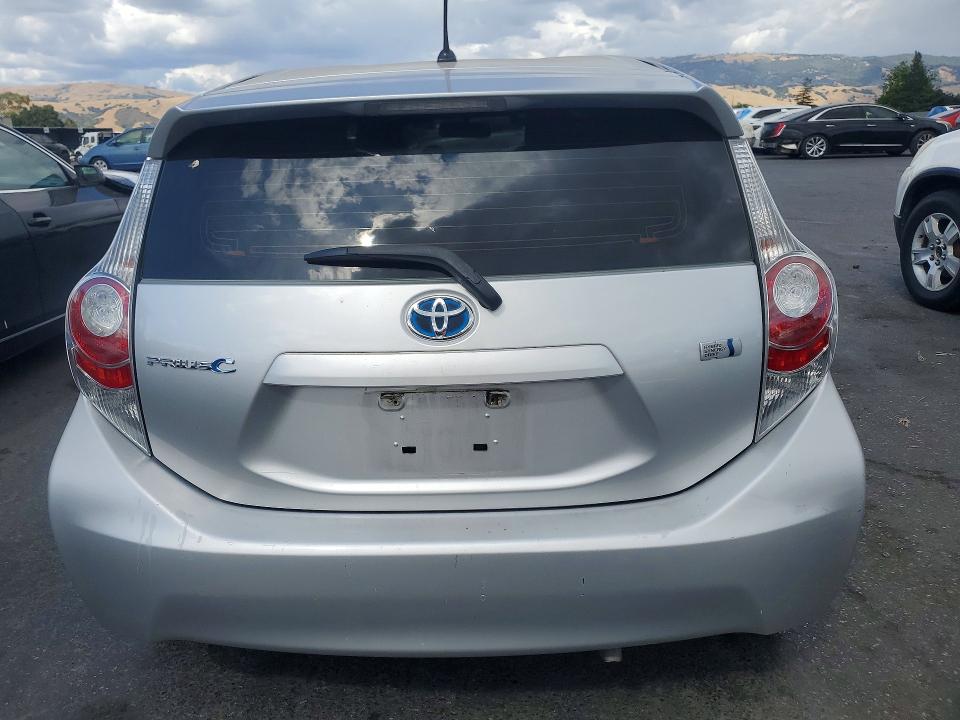 2013 Toyota Prius c VIN JTDKDTB38D1051980 COPART salvage auction — FRONT END, Ca - Salvage Certificate, sold $300 on 2026-07-28 (photo 6)