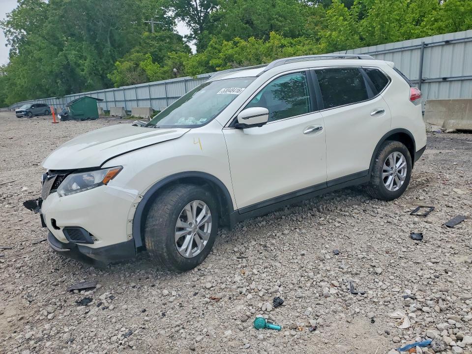 2016 Nissan Rogue VIN 5N1AT2MV5GC770339 COPART salvage auction — FRONT END, Mo - Salvage Certificate Of Title, sold $800 on 2026-07-02 (photo 1)