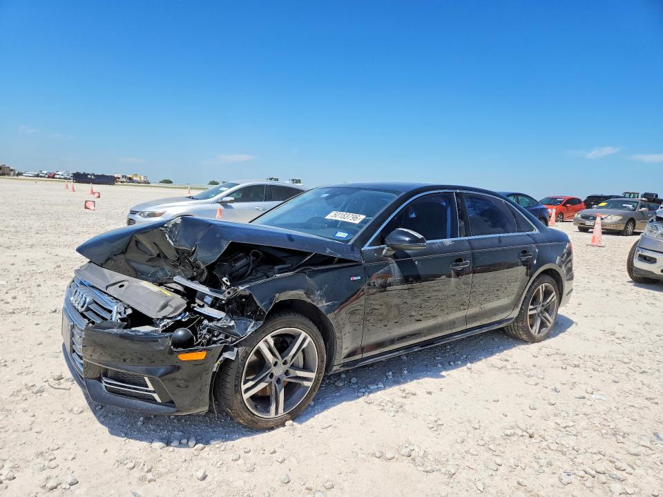 2017 Audi A4 VIN WAUENAF42HN003291 COPART salvage auction — FRONT END, TX - SALVAGE VEHICLE TITLE, sold $2,700 on 2026-07-16 (photo 1)