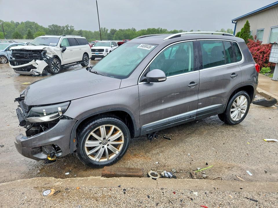 2012 Volkswagen Tiguan VIN WVGAV7AX4CW002776 COPART salvage auction — FRONT END, KY - BILL OF SALE/PART ONLY/NO TITL, sold $525 on 2026-07-02 (photo 1)