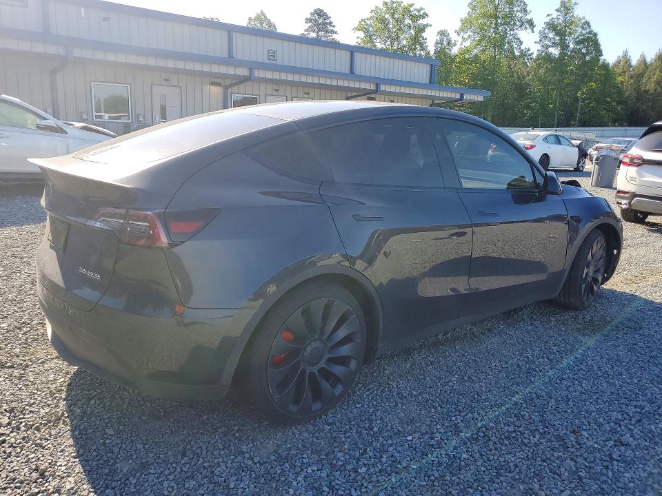 2024 Tesla Model y VIN 7SAYGDEF6RF037378 COPART salvage auction — FRONT END, NC - SALVAGE CERTIFICATE OF TITLE, sold $16,200 on 2026-07-02 (photo 3)