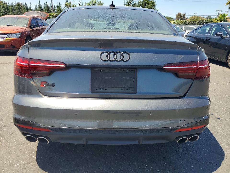 2021 Audi S4 VIN WAUB4AF44MA086486 COPART salvage auction — FRONT END, Ca - Salvage Certificate, sold $6,300 on 2026-07-07 (photo 6)