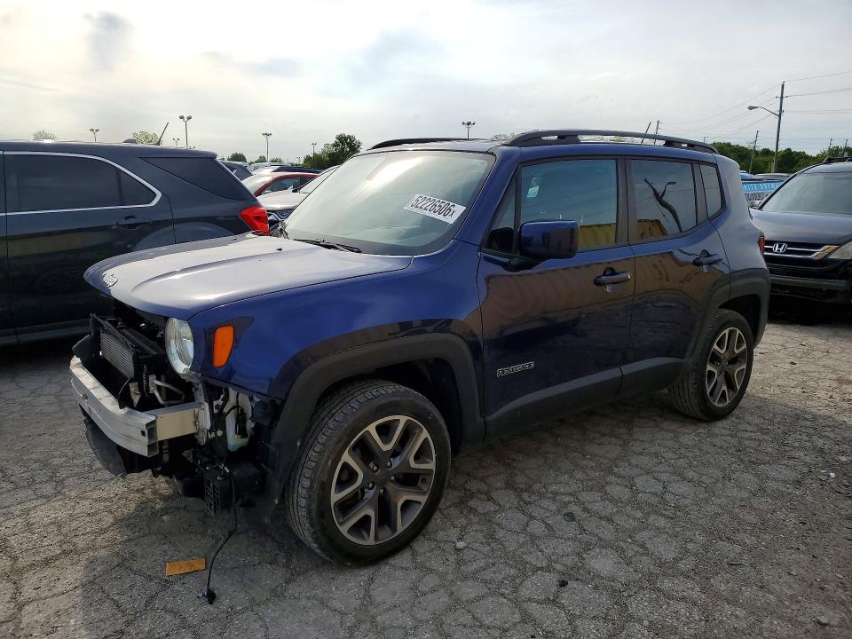2016 Jeep Renegade VIN ZACCJBBT7GPD27576 COPART salvage auction — FRONT END, IN - CERT OF TITLE-SALVAGE TITLE, sold $2,050 on 2026-08-21 (photo 1)