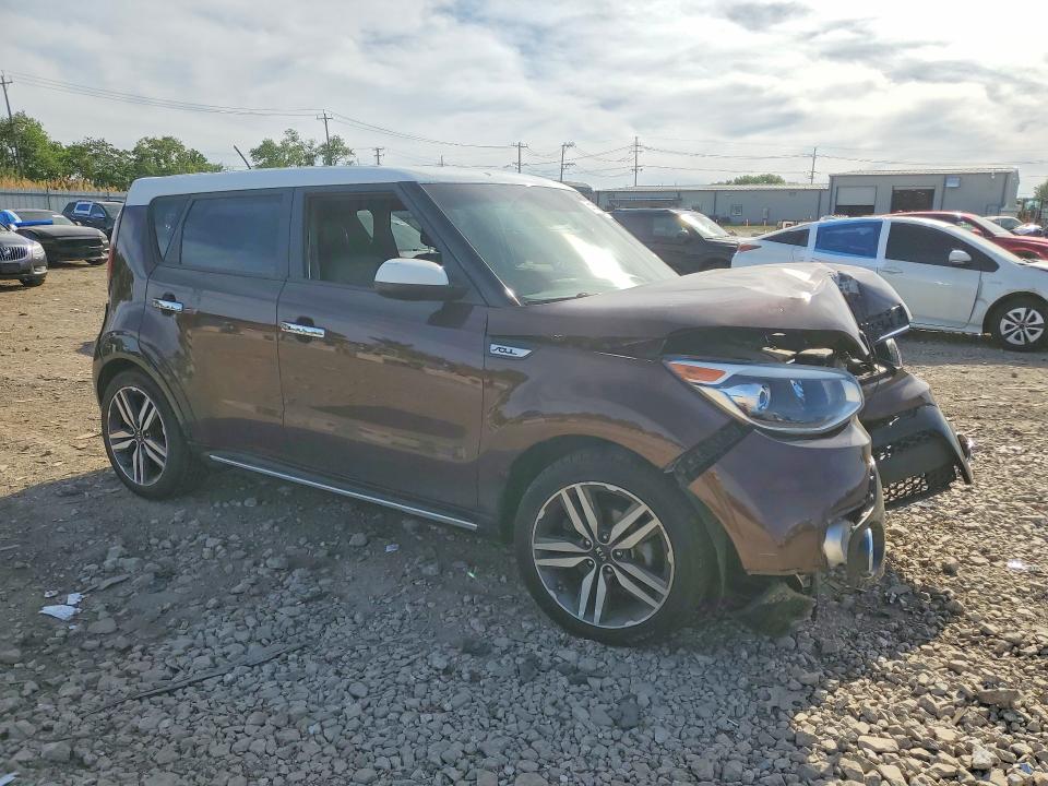 2017 Kia Soul VIN KNDJP3A54H7489890 COPART salvage auction — FRONT END, Il - Salvage Certificate, sold $1,550 on 2026-07-08 (photo 4)