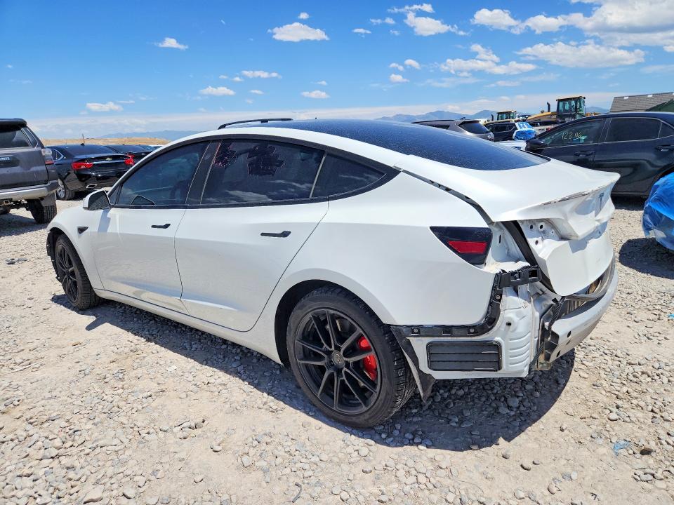 2021 Tesla Model 3 VIN 5YJ3E1EC3MF059669 COPART salvage auction — REAR END, UT - SALVAGE CERTIFICATE, sold $7,700 on 2026-07-24 (photo 2)