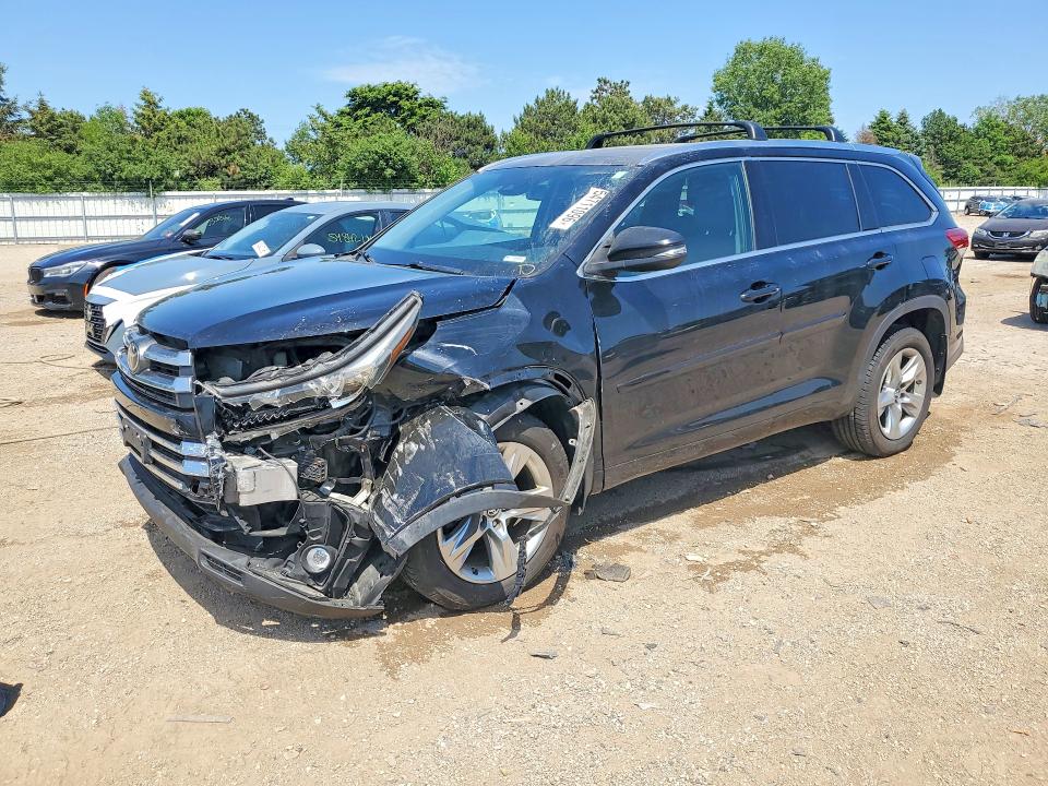 2019 Toyota VIN 5TDDZRFH9KS733558 COPART salvage auction — FRONT END, Il - Salvage Certificate, sold $3,850 on 2026-07-28 (photo 1)