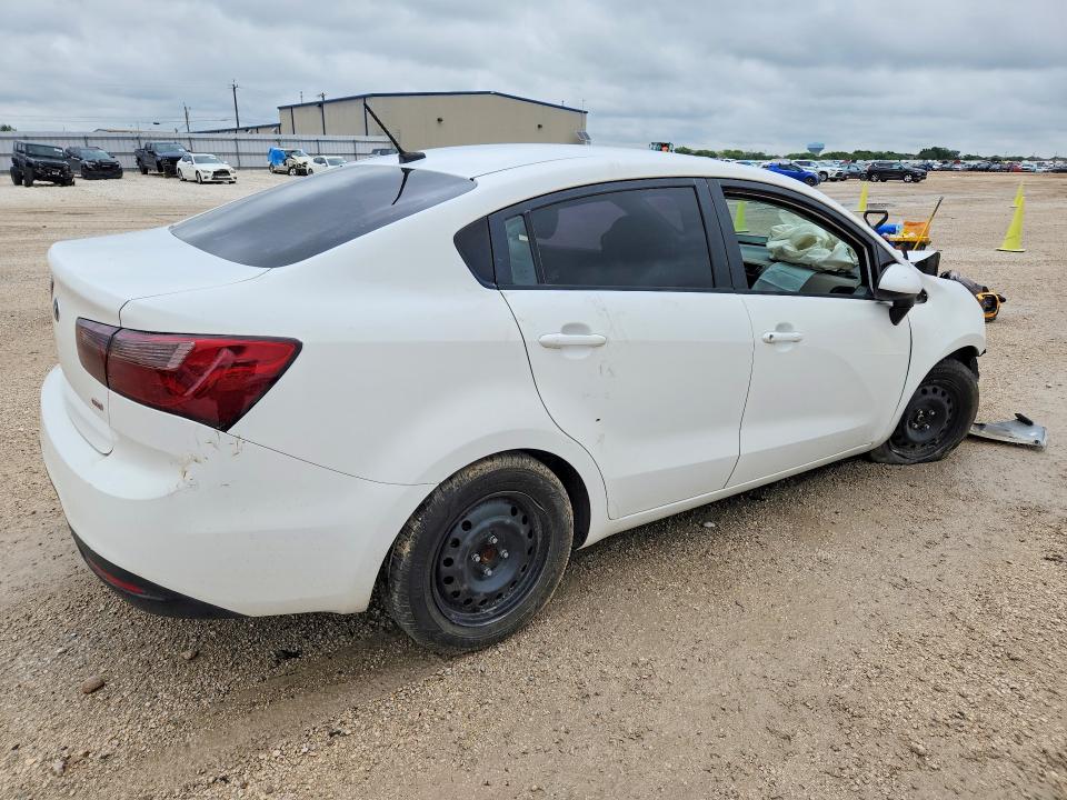 2015 Kia Rio VIN KNADM4A38F6457504 COPART salvage auction — FRONT END, Ca - Salvage Certificate, sold $150 on 2026-07-09 (photo 3)