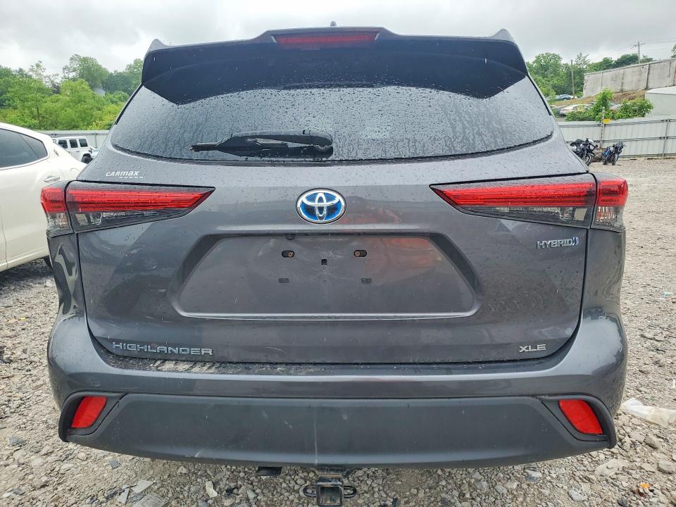 2022 Toyota Highlander VIN 5TDGBRCH8NS550579 COPART salvage auction — FRONT END, Ky - Cert Of Title-Salvage, sold $19,600 on 2026-07-24 (photo 6)