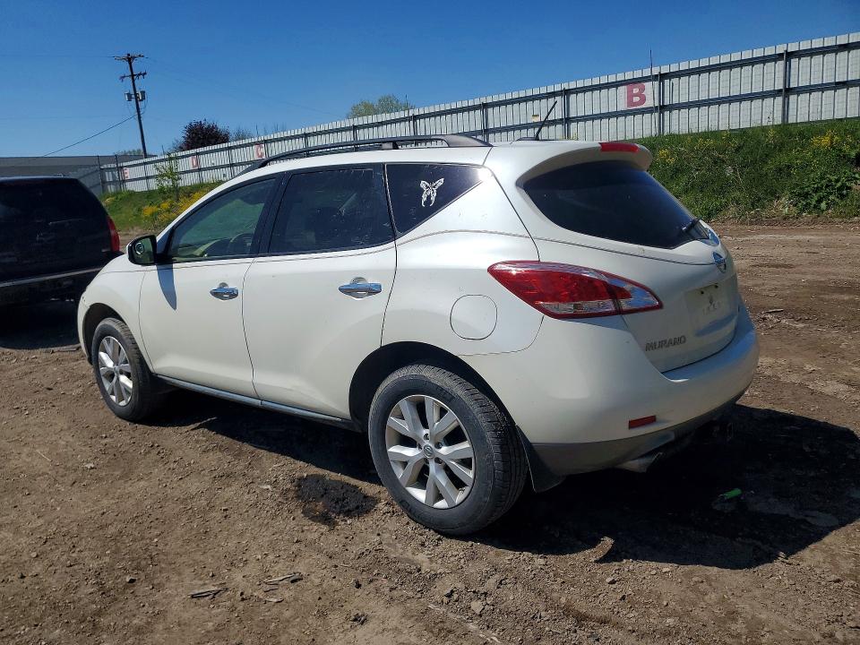 2012 Nissan Murano VIN JN8AZ1MW7CW229747 COPART salvage auction — FRONT END, Mi - Certificate Of Title, sold $425 on 2026-07-08 (photo 2)