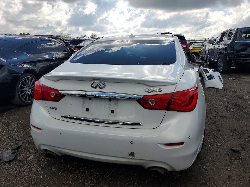 2014 Infiniti VIN JN1BV7ARXEM692626 COPART salvage auction — FRONT END, IL, sold $300 on 2026-07-30 (photo 6)