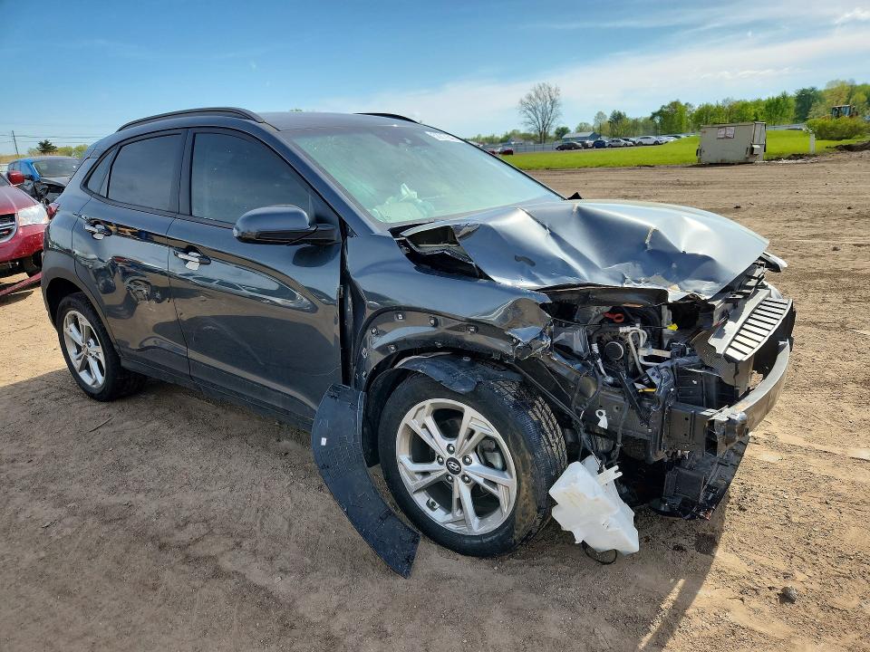 2022 Hyundai Kona VIN KM8K62AB2NU803861 COPART salvage auction — FRONT END, Oh - Cert Of Title-Salvage, sold $2,300 on 2026-07-09 (photo 4)
