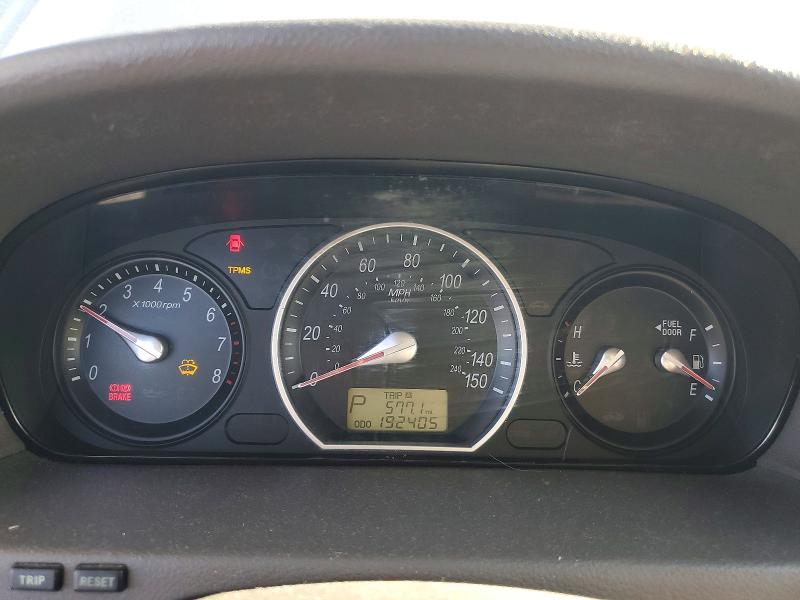 2008 Hyundai Sonata VIN 5NPET46C78H359186 COPART salvage auction — FRONT END, Nv - Salvage Title, sold $500 on 2026-07-08 (photo 9)