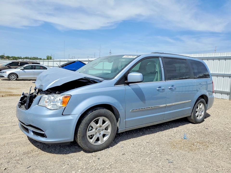 2013 Chrysler Voyager VIN 2C4RC1BG0DR519396 COPART salvage auction — FRONT END, Ia - Cert Of Title-Salvage Title, sold $1,950 on 2026-07-08 (photo 1)