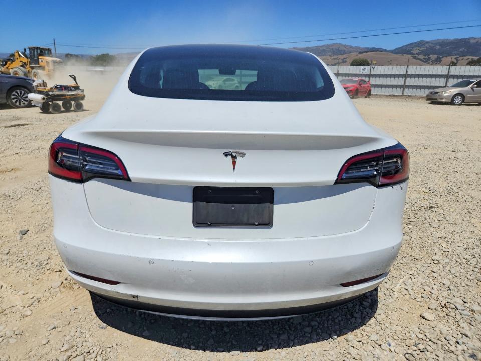 2020 Tesla Model 3 VIN 5YJ3E1EA8LF803991 COPART salvage auction — REAR END, Ca - Salvage Certificate, sold $4,150 on 2026-07-02 (photo 6)