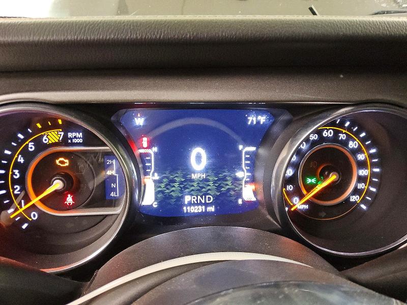 2018 Jeep Wrangler unlimited VIN 1C4HJXENXJW331311 COPART salvage auction — MECHANICAL, Tx - Certificate Of Title, sold $9,200 on 2026-07-02 (photo 9)