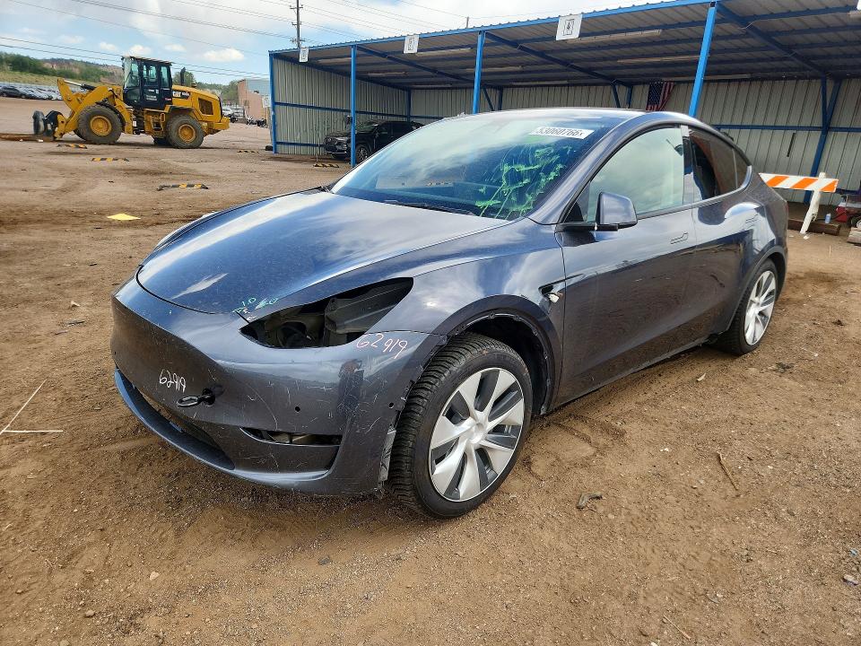 2021 Tesla VIN 5YJYGAEE9MF192549 COPART salvage auction — UNDERCARRIAGE, CO - SALVAGE TITLE, sold $275 on 2026-07-27 (photo 1)