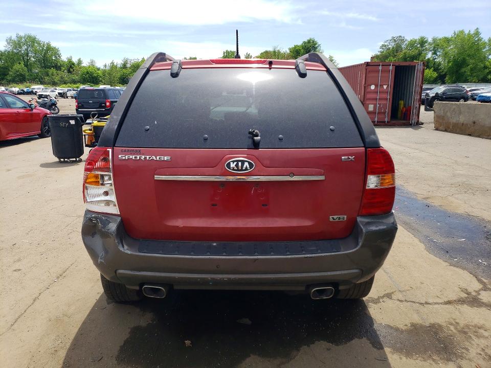 2007 Kia Sportage VIN KNDJE723877302496 COPART salvage auction — FRONT END, Ct - Cert Of Title-Salvage, sold $450 on 2026-07-07 (photo 6)