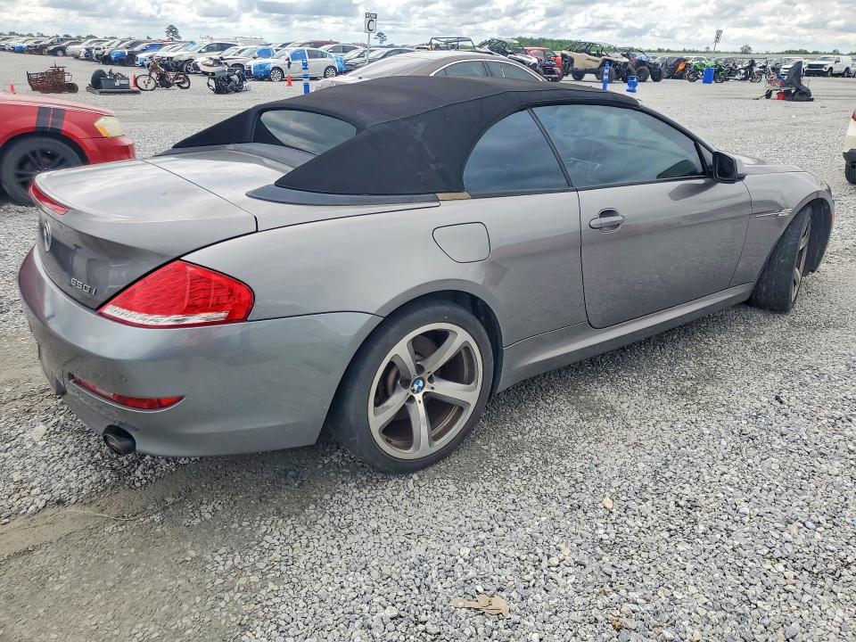 2010 BMW 6 series VIN WBAEB5C59AC225583 COPART salvage auction — NORMAL WEAR, La - Certificate Of Title, sold $500 on 2026-07-27 (photo 3)