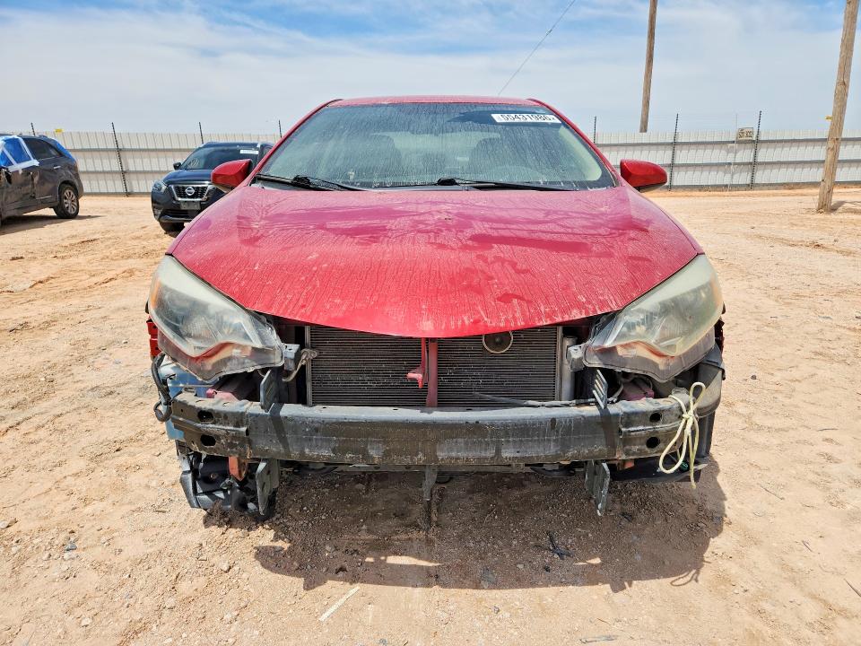 2014 Toyota Corolla VIN 5YFBURHE7EP002326 COPART salvage auction — FRONT END, Tx - Salvage Vehicle Title, sold $15 on 2026-07-22 (photo 5)
