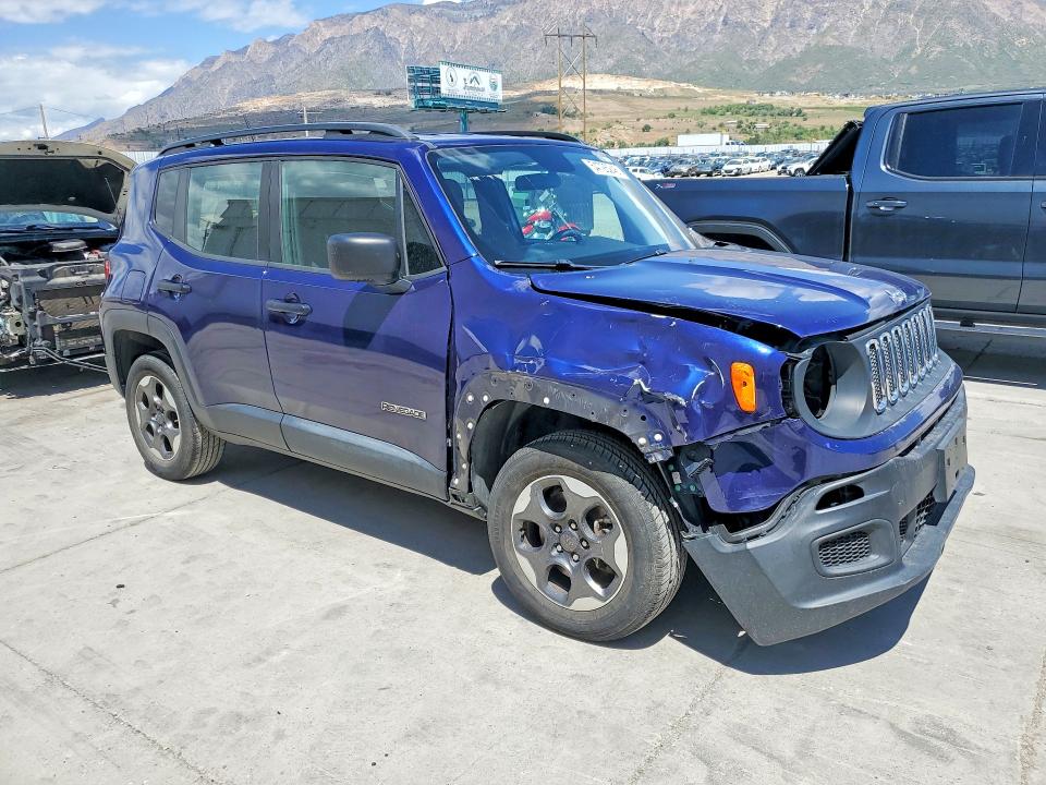 2018 Jeep Renegade VIN ZACCJBAB4JPH67903 COPART salvage auction — FRONT END, Salvage Title, sold $150 on 2026-07-27 (photo 4)