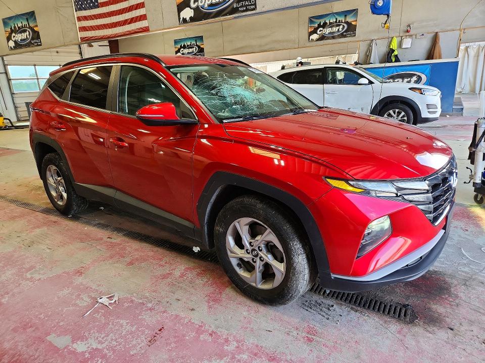 2022 Hyundai Tucson VIN 5NMJBCAE6NH088733 COPART salvage auction — FRONT END, Ny - Mv-907A Salvage Certificate, sold $3,700 on 2026-07-02 (photo 4)